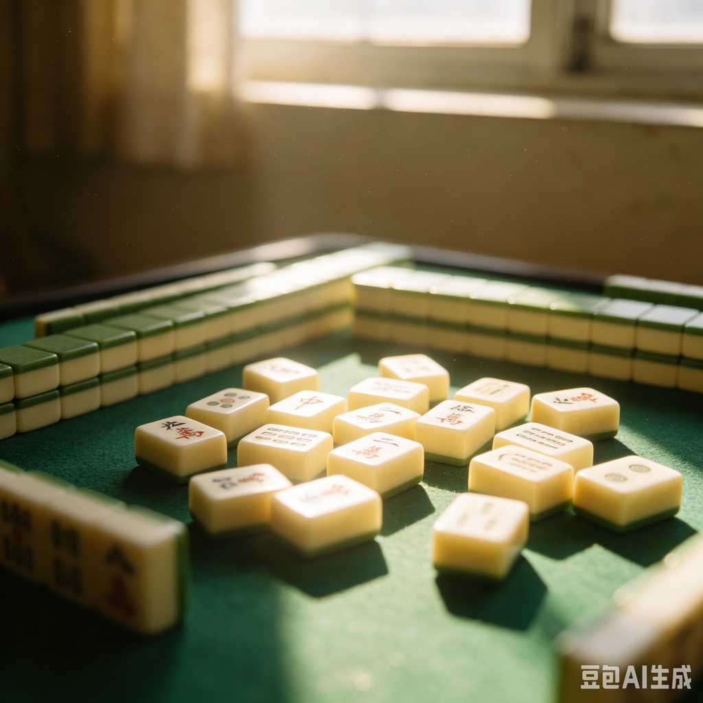 printed logo mahjong set